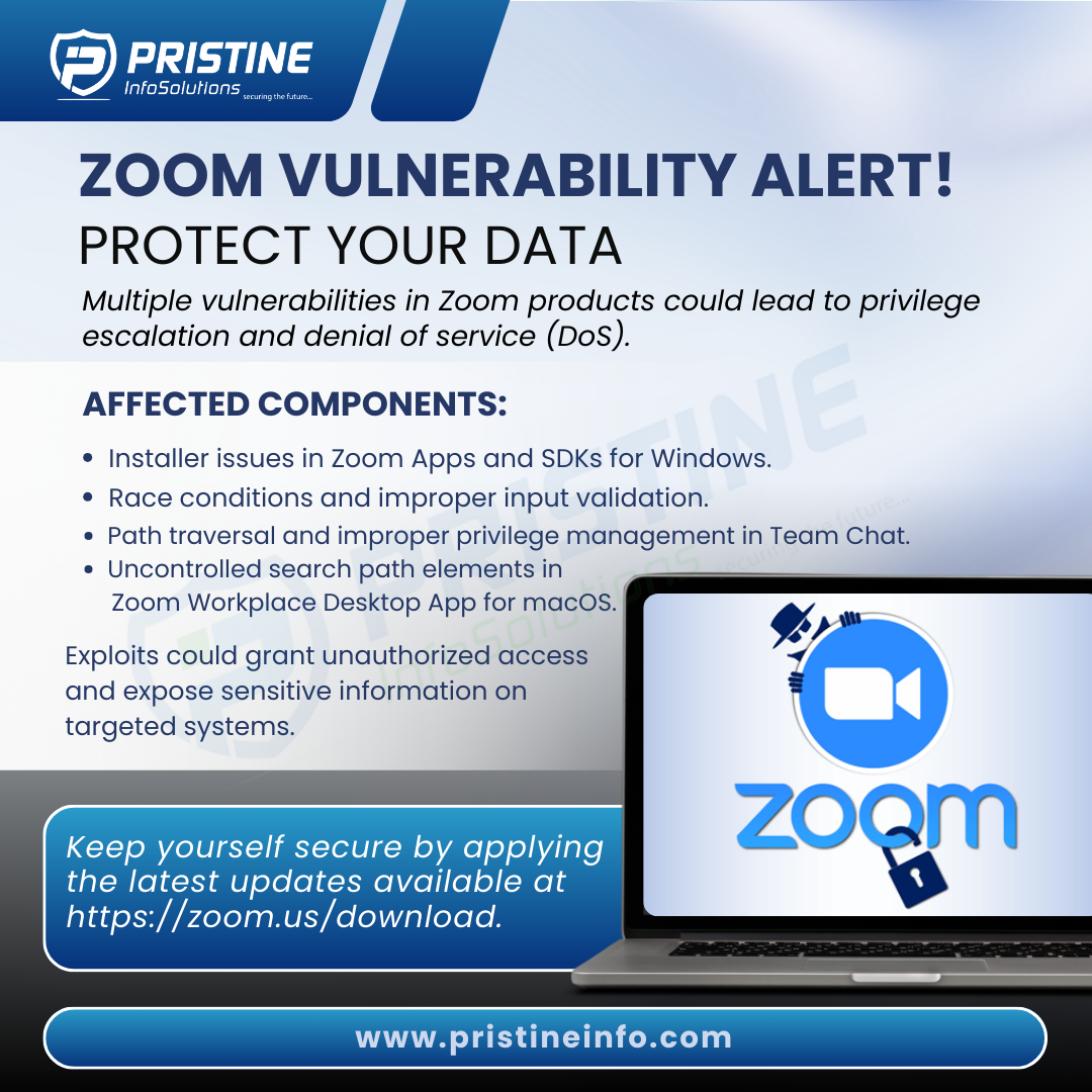 Multiple vulnerabilities in Zoom products 1